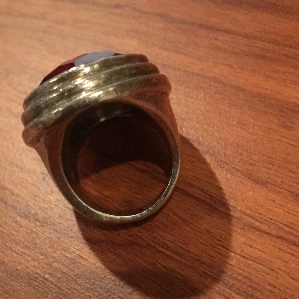 Ruby Colored Stone Ring - image 3